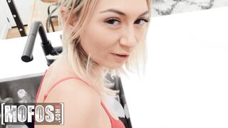 Mofos - Bombshell Blonde Chloe Sinks A Big Dick Inside Her Tight Vagina Until She Gets Creampie On Her Cunt
