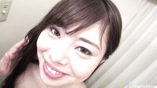Adorable amateur Japanese Dark Haired cheating gf wants a man to finger and banged her bald vagina inside Tokyo hotel