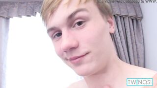 Stunning Morning, Hottie! Lustful Twinkie Liam Wakes Up To Finger His Butt!