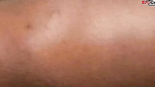 Ebony 19 Yo Girl with small pierced titted getting a gigantic