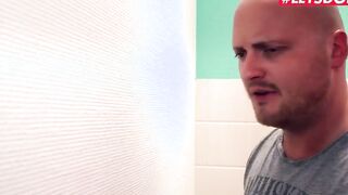 FREAKY HOSTEL - Barely Legal Blonde Fucks Stranger In The Bathroom