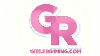 GIRLSRIMMING - Wet step-family anal satisfaction with sexy Avery African