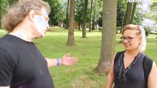 DEUTSCHLANDREPORT - Old Lady Eats Cum After Incredible Sexy Amateur Sex - AMATEUREURO