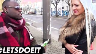 BUMSBUS - Gigantic Breasts Blonde Lena Lay Is Happy To Take long african dick Into Her Sweet Vagina - LETSDOEIT
