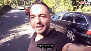Skinny Barely Legal with small hooters pick up for an public boned