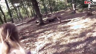 Skinny Barely Legal with small hooters pick up for an public boned