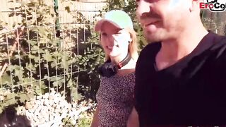 Skinny Barely Legal with small hooters pick up for an public boned