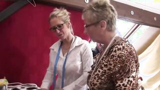 AMATEUREURO - Long Melons Older Blondes Worship Lucky Man's Hard Dick