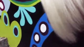 Slim German blonde Cougar pick up online for outside sex