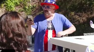 Huge Boobed Stepmom And hot Step Daughter Take Turns Riding Dick