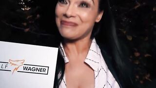 Milf mit long melons and inside Nylons pick up at the street