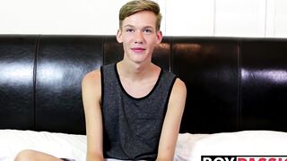 Interview with a new adorable sexy twink Tyler Thayer