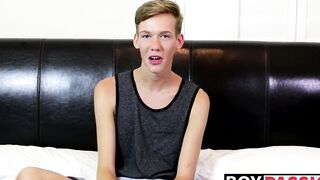 Interview with a new adorable sexy twink Tyler Thayer