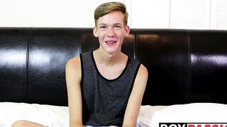Interview with a new adorable sexy twink Tyler Thayer