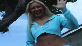 Slender blonde teens Year Mature with tiny jugs picked up for sex