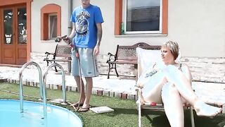 I told you to clean the fucking pool!