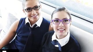two Bae Innocent teens Year Mature Avi Love And Marley Brinx Corrupted