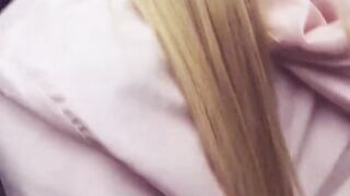 German huge boobed blonde Teen inside a outside bar durinf a screwed date