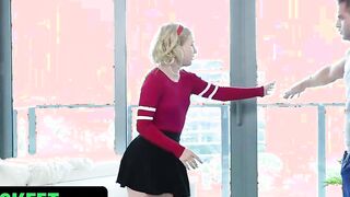 Perfect Blonde Teenage Witch Slips A Spell On Her BF