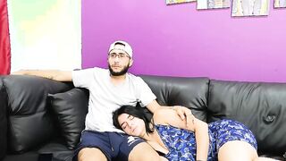Exposed Latinas - I fuck my Bombshell latina cousin on the couch while watching a video - Abby Montano