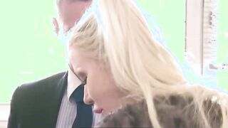 PORNOACADEMIE - Blonde School Girl Barbie Sins Needs two Cocks To Warm Her Up - LETSDOEIT