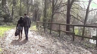 AMATEUREURO - Dark Haired Ebony July Di Maggio Getting White Cock Inside Her Ass