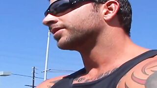 Black haired babe with amazingly hot natural titted pick up at the street
