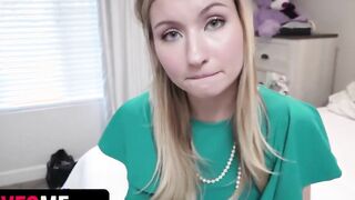 Sis Loves Me - Blonde Teen Caught Masturbating Bought His Silence By Giving Him Oral Sex