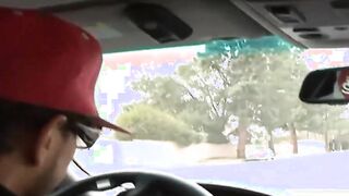 Skinny dark hair Barely Legal with small tits pick up for a