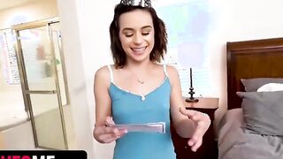 Sis Loves Me - Sweet Stepsister Aria Valencia Offer Stepbro A Lustful Birthday Oral Sex
