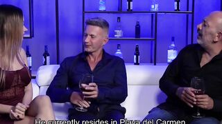 Latina enjoys three hard cocks - Esmeralda Duarte