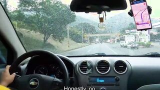 Latina slut fucked in the car - Melany Lopez