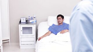 Latina nures uses her boobs to heal a patient - Michelle Aldrete
