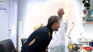 Blonde Girl ride cock at medical center