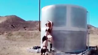 Outdoor scissoring with Jayme Langford and her dyke babe