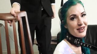 Naughty babe Alexxa Vice takes on two raging boners at once