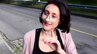 CARNEDELMERCADO - (Luna Castillo, Alex Moreno) - Nerdy Latina With Incredible Body Picked Up And Fuck Hard By A Gigantic