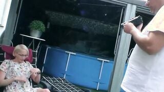 German wife asks her husband to make an amateur porn