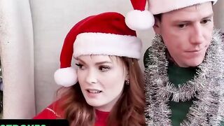 Family Grind - Redhead Cougar Celebrated Christmas Holiday With Hardcore