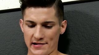 Gorgeous and vigorous Elijah loves playing his cock toy