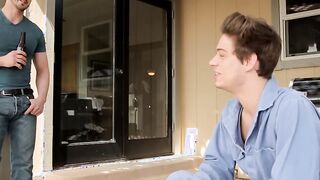 Smoking hot studs Derrick and Michael having outdoor sex