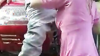passionate sex into nature, natural boobies, anal