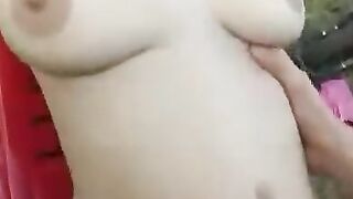 passionate sex into nature, natural boobies, anal