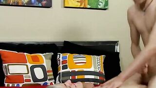 Horny twink Scott awakes for a bareback fuck by horny Jason