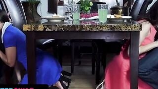 Daughter Swap - Cutie Friends Gave Each Other Stepdads Passionate Sex Before They Went To Prison