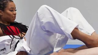 Fighting Toes Domination Scene With Ricky Spanish, Kira Noir - Brazzers Official