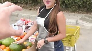 CARNEDELMERCADO - (Melissa Lujan, Zacarias Blandon) - Naughty Pawg Latina Getting Oiled Up And Nailed Into Her Tight Vagina Full