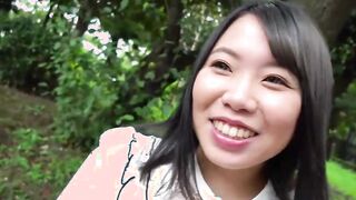 Japanese amateur Kaede Morimoto in her first on screen interview and couch casting - Stripping and finger fucking, cunt play,