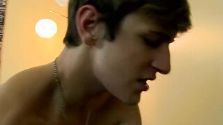 Colby Klein has a hard cock to reveal and a big dildo