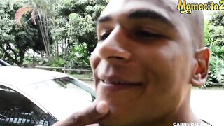 CARNE DEL MERCADO - Indira Uma and Alex Moreno - Long Ass Hispanic Takes African Penis From Behind